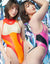 pharfaite PF687 shiny sgs wetlook swimsuit overflow