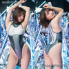 pharfaite PF687 shiny sgs wetlook swimsuit overflow monotone